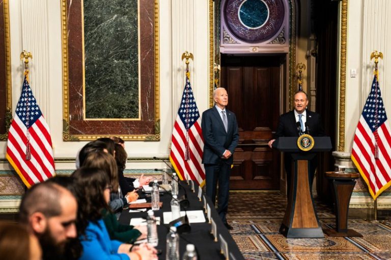 Doug Emhoff’s fight against antisemitism meets a fraught new moment