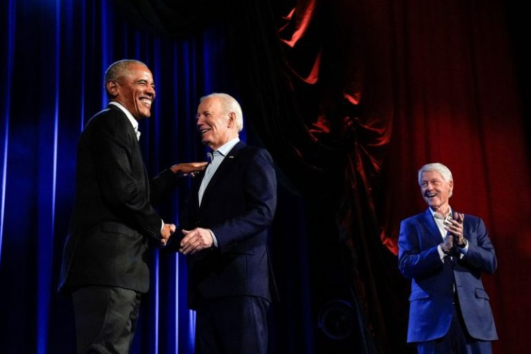 Biden raises $25 million in ‘historic’ fundraiser with Obama, Clinton