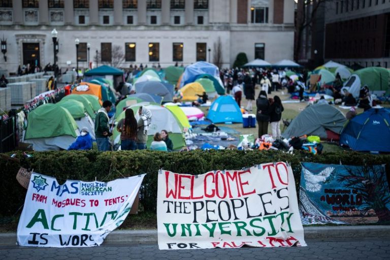 Trump, GOP seize on campus protests to depict chaos under Biden