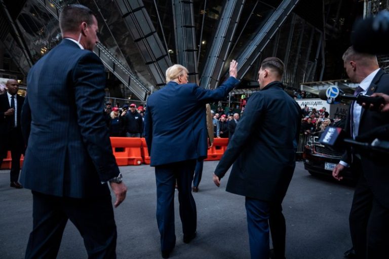 A day all about Trump: Mostly out of sight, but still ubiquitous