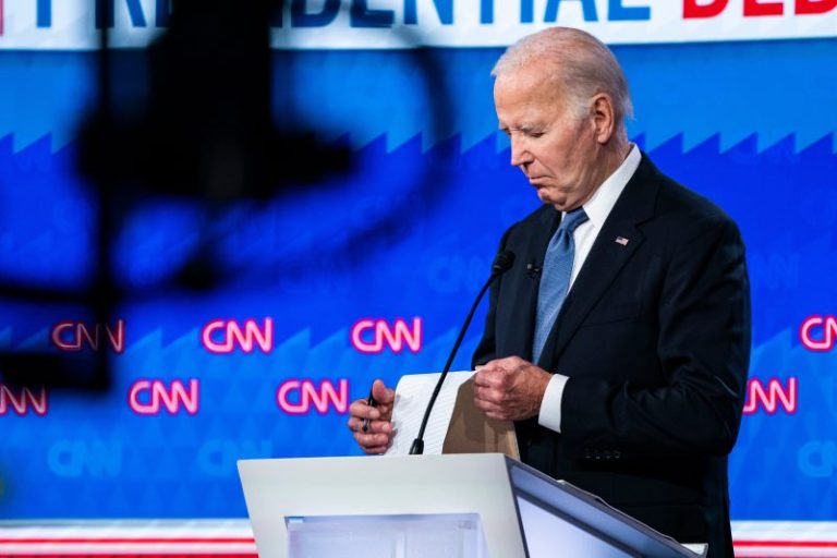 How Biden found himself at a loss for the words that so often served him