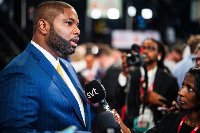 Trump’s attacks on Harris’s identity trip up a top supporter