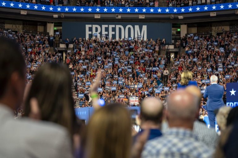 From democracy to freedom: How Kamala Harris shifted Democrats’ rhetoric