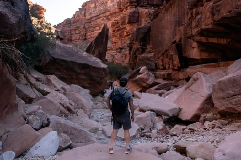 An Arizona Democrat descends into the Grand Canyon in search of votes